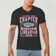 Closing This Chapter Retired Librarian 2025 Book Retirement Men's V-Neck T-Shirt Closing This Chapter Retired Librarian 2025 Book Retirement Men's V-Neck T-Shirt