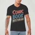 Comic Book Historian Vintage Comic Book Collector Men's V-Neck T-Shirt Comic Book Historian Vintage Comic Book Collector Men's V-Neck T-Shirt