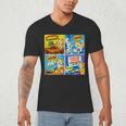 Comic Reader Comic Book Merch Vintage Reading Comic Books Men's V-Neck T-Shirt