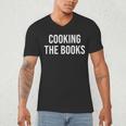 Cooking The Books Men's V-Neck T-Shirt