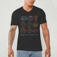 Cozy Bookish Fall Vibes Pumpkin Latte Books Autumn Reading Men's V-Neck T-Shirt Cozy Bookish Fall Vibes Pumpkin Latte Books Autumn Reading Men's V-Neck T-Shirt