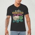 Crochet And Reading Crocheter Bookish Crocheting Book Lover Men's V-Neck T-Shirt