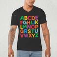 Cute ABCs Shirt Alphabet Colorful Letters Reading Books Kids Men's V-Neck T-Shirt Cute ABCs Shirt Alphabet Colorful Letters Reading Books Kids Men's V-Neck T-Shirt