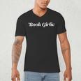 Cute Basic Book Girlie Men's V-Neck T-Shirt