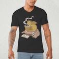 Cute Dragon Be Kind Stay Weird Read Books Men's V-Neck T-Shirt