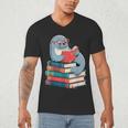 Cute Reading Seal On Books Book Lover Men's V-Neck T-Shirt Cute Reading Seal On Books Book Lover Men's V-Neck T-Shirt
