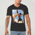David And Goliath Bible Book Samuel King David Anime Manga Men's V-Neck T-Shirt