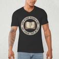 A Day Without Reading Is Like Just Kidding Book Lover Men's V-Neck T-Shirt