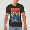 Dead Roast Coffee Comic Book Cover Style Skeleton Barista Men's V-Neck T-Shirt Dead Roast Coffee Comic Book Cover Style Skeleton Barista Men's V-Neck T-Shirt