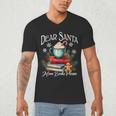 Dear Santa More Book Please Christmas Book Librarian Men's V-Neck T-Shirt Dear Santa More Book Please Christmas Book Librarian Men's V-Neck T-Shirt