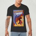 Disney Pixar The Incredibles Omnidroid Comic Book Cover Men's V-Neck T-Shirt