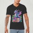 Dragon Book Fantasy Reading Men's V-Neck T-Shirt