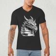 Dragon Book Men's V-Neck T-Shirt Dragon Book Men's V-Neck T-Shirt