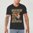 In My Dream World Books Are Free Chocolate Is Healthy Men's V-Neck T-Shirt
