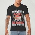 In My Dream World Books Are Free And Reading Make You Men's V-Neck T-Shirt In My Dream World Books Are Free And Reading Make You Men's V-Neck T-Shirt