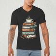 Drink Coffee Read Books Be Happy Caffeine Espresso Men's V-Neck T-Shirt