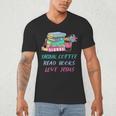 Drink Coffee Read Books Love Jesus Christian Religious God Men's V-Neck T-Shirt Drink Coffee Read Books Love Jesus Christian Religious God Men's V-Neck T-Shirt