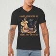 Easily Distracted By Books & Dragons Librarian Book Lover Men's V-Neck T-Shirt Easily Distracted By Books & Dragons Librarian Book Lover Men's V-Neck T-Shirt