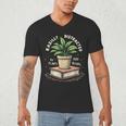 Easily Distracted By Plants And Books Men's V-Neck T-Shirt Easily Distracted By Plants And Books Men's V-Neck T-Shirt