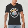 Easily Distracted By Rabbits And Books Reading Men's V-Neck T-Shirt