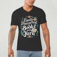 Easily Distracted By Yarn And Books Men's V-Neck T-Shirt