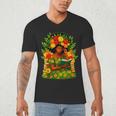 Educated Women Girls Reading Book Black History Month Men's V-Neck T-Shirt
