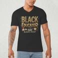 Educator By Popular Demand African American Book Lover Men's V-Neck T-Shirt Educator By Popular Demand African American Book Lover Men's V-Neck T-Shirt
