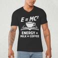 EMC2 Energy Milk x Coffee Science Book Math Lover Men's V-Neck T-Shirt