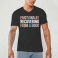 Emotionally Recovering From a Book Reading Librarian Men's V-Neck T-Shirt