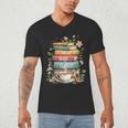 Fantasy Drama Tragedy Book Lover Subtle Watercolor Men's V-Neck T-Shirt Fantasy Drama Tragedy Book Lover Subtle Watercolor Men's V-Neck T-Shirt