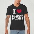 Fantasy Romantasy Book Lover I Love Heart Shadow Daddies Men's V-Neck T-Shirt