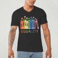 Floral Book Equality Human Rights Social Justice Peace Love Men's V-Neck T-Shirt Floral Book Equality Human Rights Social Justice Peace Love Men's V-Neck T-Shirt