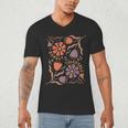 Floral Pride & Prejudice Barely Tolerable Book Lover Bookish Men's V-Neck T-Shirt Floral Pride & Prejudice Barely Tolerable Book Lover Bookish Men's V-Neck T-Shirt
