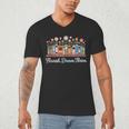 Flourish Dream Thrive Floral Books For Book Lovers Men's V-Neck T-Shirt