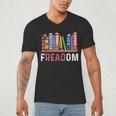 Freadom Anti Ban Books Freedom To Read Book Lover Reading Men's V-Neck T-Shirt Freadom Anti Ban Books Freedom To Read Book Lover Reading Men's V-Neck T-Shirt
