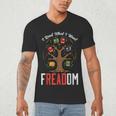Freadom Tree Read Reading Librarian Book Across America Men's V-Neck T-Shirt Freadom Tree Read Reading Librarian Book Across America Men's V-Neck T-Shirt