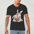 Funny Book Reading Quote For Women And Girls Rabbits Men's V-Neck T-Shirt Funny Book Reading Quote For Women And Girls Rabbits Men's V-Neck T-Shirt