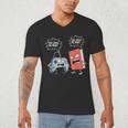 Gamer Book Lover Girl Women Bookworm Video Gaming Daughter Men's V-Neck T-Shirt