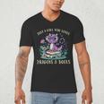Girls Loves Dragon Books Fantasy Girls Kids Toddler Women Men's V-Neck T-Shirt Girls Loves Dragon Books Fantasy Girls Kids Toddler Women Men's V-Neck T-Shirt