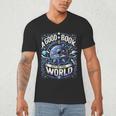 A Good Book Is Out Of This World Shirt Astronaut Reading Men's V-Neck T-Shirt A Good Book Is Out Of This World Shirt Astronaut Reading Men's V-Neck T-Shirt