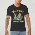 Good That Girls Read Dirty Books Smut Reader Book Romance Men's V-Neck T-Shirt Good That Girls Read Dirty Books Smut Reader Book Romance Men's V-Neck T-Shirt