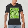 Green Comic Book Green Graphic Men's V-Neck T-Shirt Green Comic Book Green Graphic Men's V-Neck T-Shirt