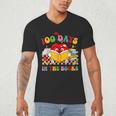 Groovy 100 Days In The Books Reading 100th Day Of School Men's V-Neck T-Shirt Groovy 100 Days In The Books Reading 100th Day Of School Men's V-Neck T-Shirt