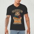 Groundhogs Prefer Books Over Winter February Men's V-Neck T-Shirt Groundhogs Prefer Books Over Winter February Men's V-Neck T-Shirt