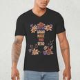 Haha Made You Read Shirt Book Reader Flower Floral Men's V-Neck T-Shirt