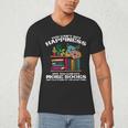 Happiness More Books Read Reading Librarian Men Women Kids Men's V-Neck T-Shirt Happiness More Books Read Reading Librarian Men Women Kids Men's V-Neck T-Shirt