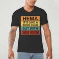 Hema Definition Like A Book Club With Swords Men's V-Neck T-Shirt