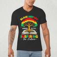 Honoring Past Inspiring Future History Month Book Tree Men's V-Neck T-Shirt Honoring Past Inspiring Future History Month Book Tree Men's V-Neck T-Shirt