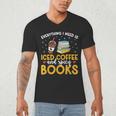 Iced Coffee And Spicy Books Iced Coffee Lover Cold Brew Men's V-Neck T-Shirt