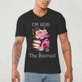 I'm With The Banned Books Bold Statement Against Censorshi Men's V-Neck T-Shirt I'm With The Banned Books Bold Statement Against Censorshi Men's V-Neck T-Shirt